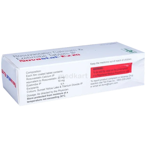 novastat ez 20mg tablet 10's